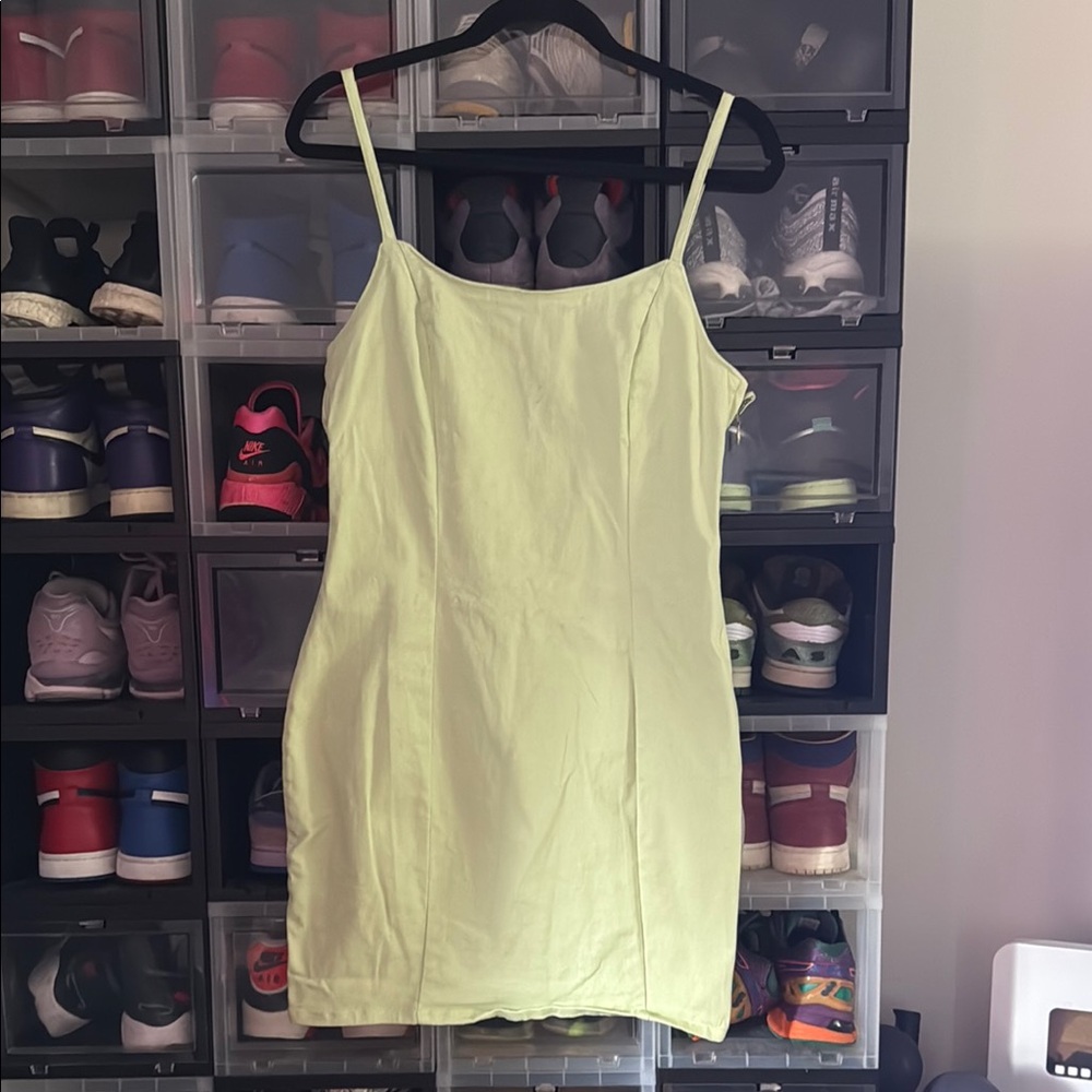 Mint Green Denim Dress- M